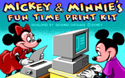 Mickey & Minnie's Fun Time Print Kit for IBM PC/Compatibles - Title screen.