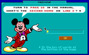 Mickey & Minnie's Fun Time Print Kit for IBM PC/Compatibles - Copy protection.