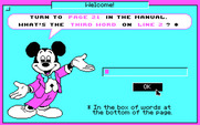 Mickey & Minnie's Fun Time Print Kit for IBM PC/Compatibles - Copy protection.