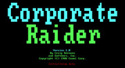 Corporate Raider: The Pirate of Wall St. for IBM PC/Compatibles - Title screen.