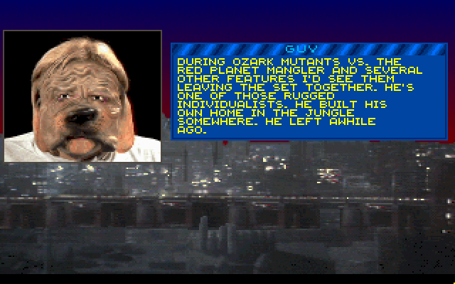 Martian Memorandum IBM PC/Compatibles Screenshot: Obtaining some intel...