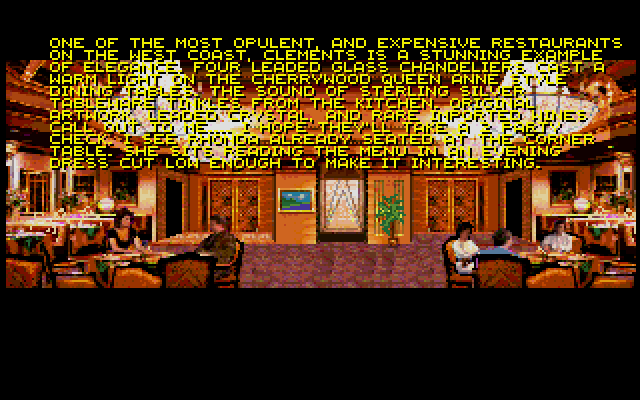 Martian Memorandum IBM PC/Compatibles Screenshot: About the current location...