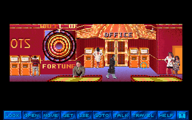 Martian Memorandum IBM PC/Compatibles Screenshot: No time for fun, need to find clues...