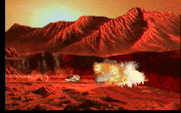 Martian Memorandum for IBM PC/Compatibles - Escaping an explosion.
