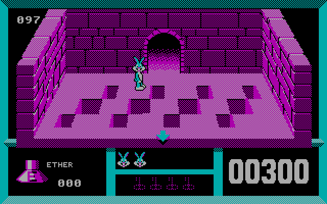 Bugs Bunny Hare-Brained Adventure, The IBM PC/Compatibles Screenshot: Nothing in this room...