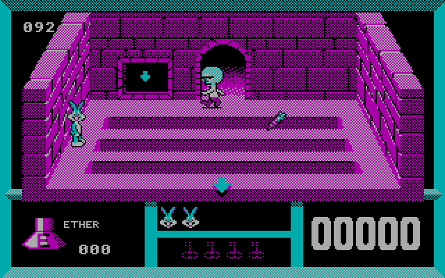 Bugs Bunny Hare-Brained Adventure, The IBM PC/Compatibles Screenshot: Watch out for evil scientists...