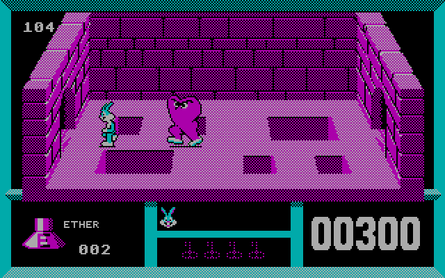 Bugs Bunny Hare-Brained Adventure, The IBM PC/Compatibles Screenshot: Ah, run away!
