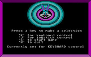 Bugs Bunny Hare-Brained Adventure, The for IBM PC/Compatibles - Main menu.