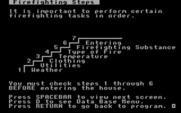House-a-Fire! for IBM PC/Compatibles - Fire fighting steps...