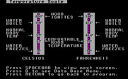 House-a-Fire! for IBM PC/Compatibles - Temperature scale.