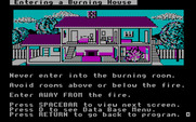 House-a-Fire! for IBM PC/Compatibles - How to enter a burning house...