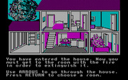 House-a-Fire! for IBM PC/Compatibles - You have entered the house; what do you do?