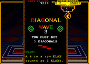 Klax for Arcade - On some waves diagonals are required...