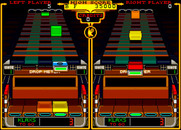 Klax for Arcade - Start of a two player game.