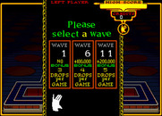 Klax for Arcade - Select a starting wave.