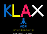 Klax for Arcade - Title screen.