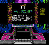 Klax for NES / Famicom - Hint; make a big X for a secret warp!