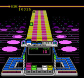 Klax for NES / Famicom - The game features several different background graphics...