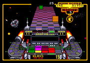 Klax for Sega Genesis / Mega Drive - Starting a game on wave 11.