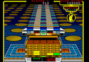 Klax for Sega Genesis / Mega Drive - Empty spaces are tallied for bonus points.