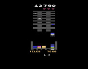 Klax for Atari 2600 - On this level you need to survive a certain number of tiles...