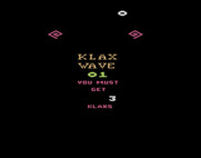 Klax for Atari 2600 - Get ready for wave 1.