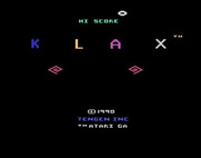 Klax for Atari 2600 - Title screen.