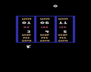 Klax for Atari 2600 - Select a starting wave.