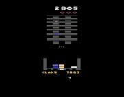 Klax for Atari 2600 - Game start.