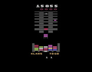 Klax for Atari 2600 - I'm in trouble, the board is filling up!
