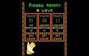 Klax for IBM PC/Compatibles - Select starting skill level.