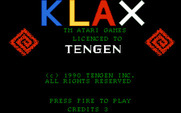 Klax for IBM PC/Compatibles - Title screen.