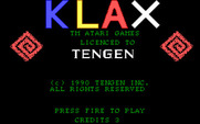 Klax for IBM PC/Compatibles - Title screen.