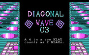 Klax for IBM PC/Compatibles - Try to make diagonals on the next wave...