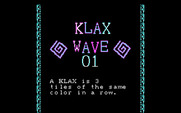 Klax for IBM PC/Compatibles - Ready to begin wave 1?