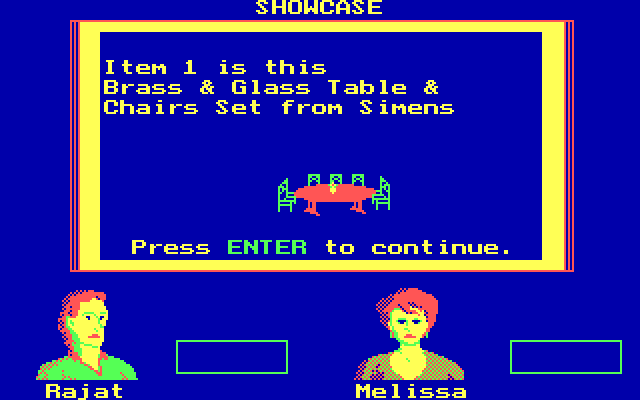 Price is Right, The IBM PC/Compatibles Screenshot: The final round--don't bid over the actual price!