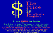 Price is Right, The for IBM PC/Compatibles - Title screen