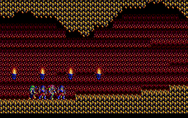 Sorcerian IBM PC/Compatibles Screenshot: The first quest begins!
