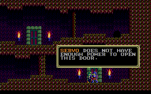 Sorcerian IBM PC/Compatibles Screenshot: I can't go that way yet...