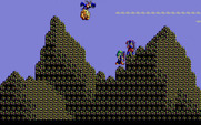 Sorcerian for IBM PC/Compatibles - Large boulders are thrown at you here!