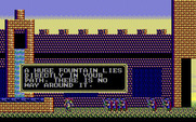 Sorcerian for IBM PC/Compatibles - A fountain blocks the path.