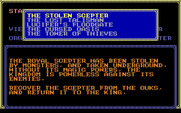 Sorcerian for IBM PC/Compatibles - Select a quest.