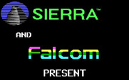 Sorcerian for IBM PC/Compatibles - Sierra and Falcom logo screen.