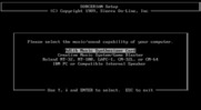 Sorcerian for IBM PC/Compatibles - Select a sound option.