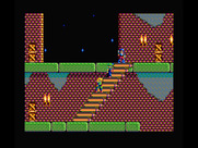 Sorcerian for MSX - Climbing up to another platform...