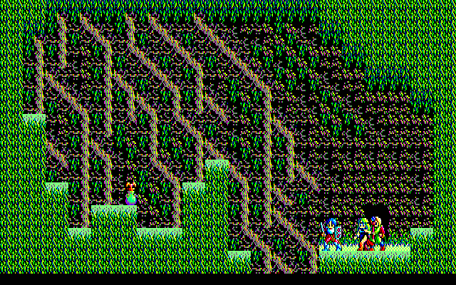 Sorcerian PC-8800 Series Screenshot: Found a potion hidden underground.