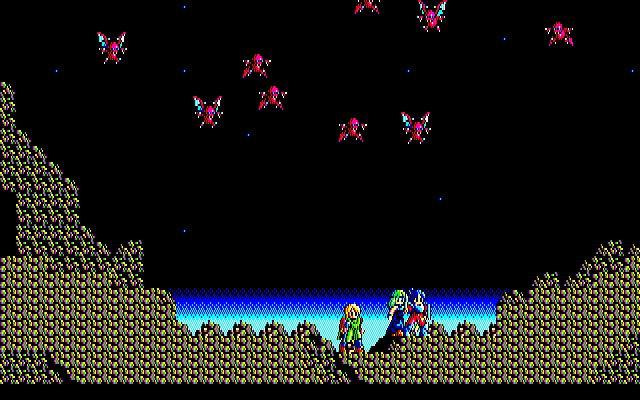 Sorcerian PC-8800 Series Screenshot: It's an ambush!