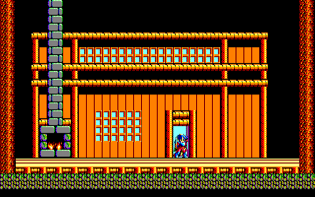 Sorcerian PC-8800 Series Screenshot: No one is home...