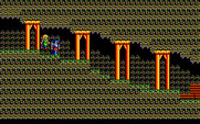 Sorcerian for PC-8800 Series - Entering another underground area...