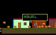 Sorcerian for PC-8800 Series - Under attack as I wander through the town!